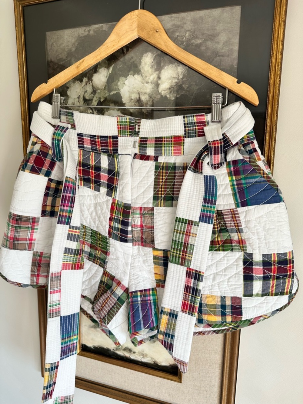 Sezane Patchwork Island Shorts FR 44 US 12 - Picture 4 of 11